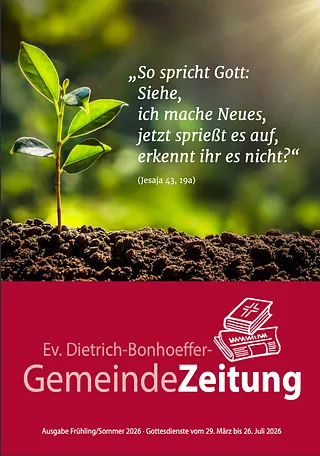 Die aktuelle Gemeindezeitung geht von November 2024 bis März 2025.