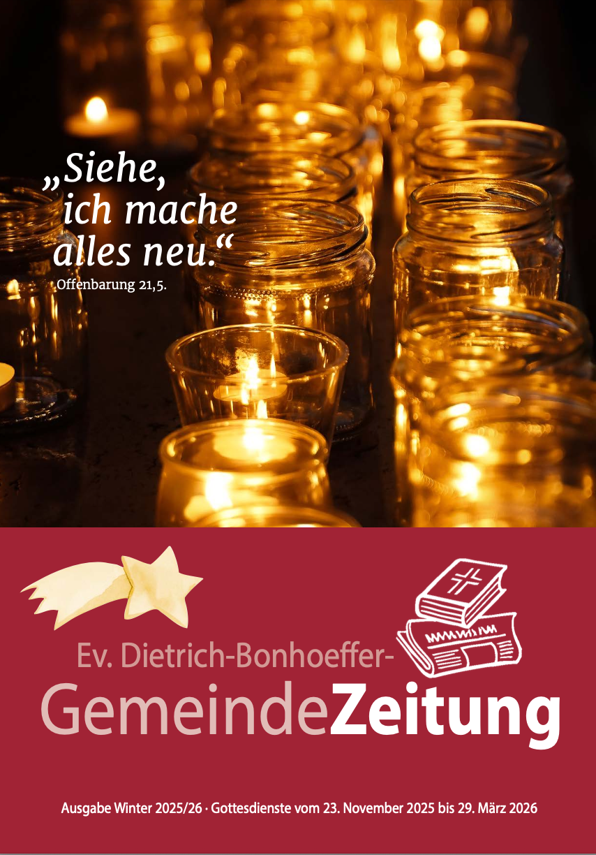 Die aktuelle Gemeindezeitung geht von November 2024 bis März 2025.